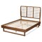 Baxton Studio Lucie Modern and Contemporary Walnut Brown Finished Wood Full Size Platform Bed 184-11147-9410-Zoro - alternate 10